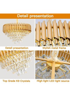 Luxury Crystal Chandelier Living Room, Dia 60cm Gold Modern Crystal Chandelier Lamp, Round Crystal Chandelier Light for Dining Room, Hotel Hall Art Decor - pzsku/ZE942721739B4ADDAAE0EZ/45/_/1740037197/5f3f33c3-9958-4ba9-bc50-34680c781513