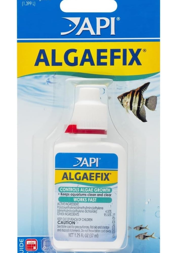API ALGAEFIX Algae Control 1.25-Ounce Bottle for Freshwater Aquariums - Image 1