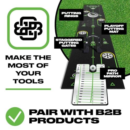BACK 2 BASICS Golf Putting Rings 3-Piece Set, Golf Tool for Putting Practice Indoor and Outdoor, Ramp Ring & Hole Reducers for Precision Training, Accuracy Drills at Home, Office & Backyard Setups - Image 4