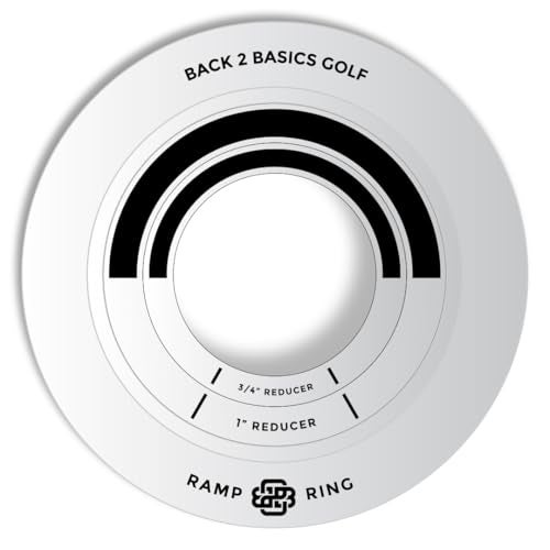 BACK 2 BASICS Golf Putting Rings 3-Piece Set, Golf Tool for Putting Practice Indoor and Outdoor, Ramp Ring & Hole Reducers for Precision Training, Accuracy Drills at Home, Office & Backyard Setups - Image 2