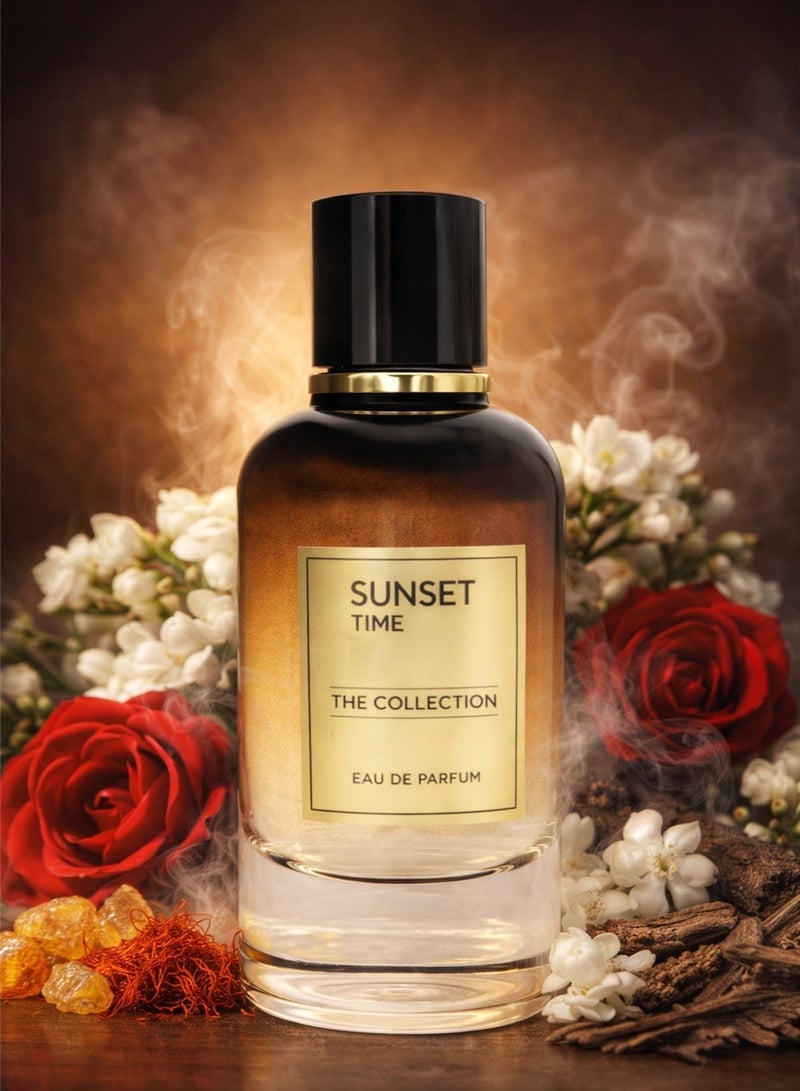 Orchid Sunset Time Pour Homme Eau de Parfum 100ml for Men | Spicy Floral Woody Perfume with Rose, Carnation & Cinnamon | Musk, Patchouli & Saffron Base - Image 2