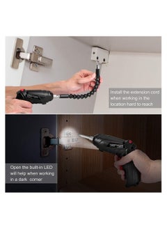 Y&D Electric Screwdriver, 47 in 1 Rechargeable and Rotatable 3.5Nm Max Torque Cordless Screwdriver Set with Built-in LED, 3.6V, 1300mAh, Easy for Small Home Projects  - Image 5