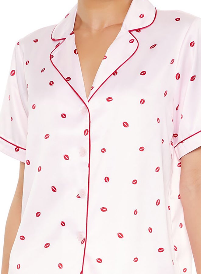 FOREVER 21 Lipstick Kiss Pajama Set  - Image 5