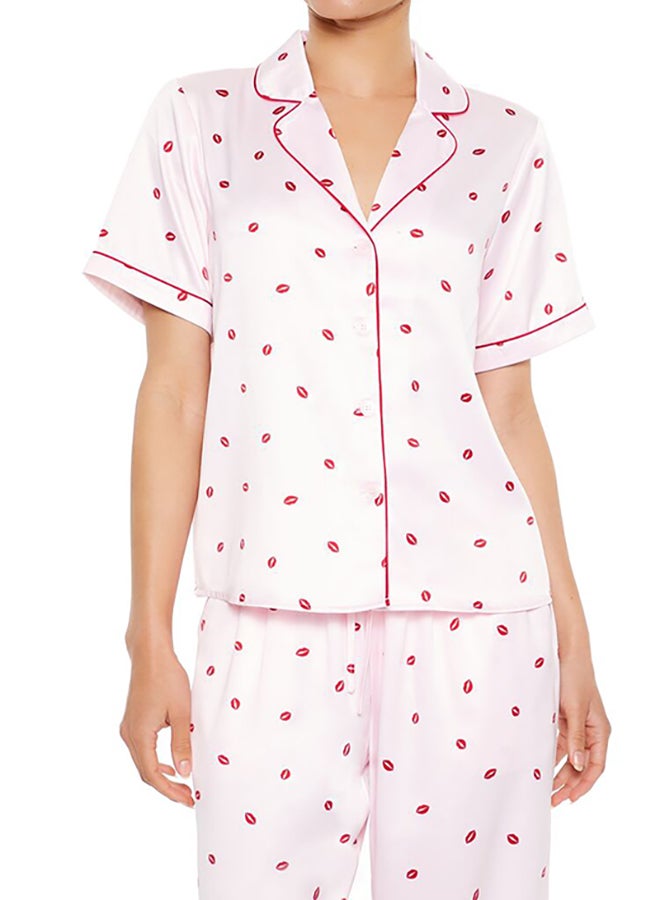 FOREVER 21 Lipstick Kiss Pajama Set  - Image 4
