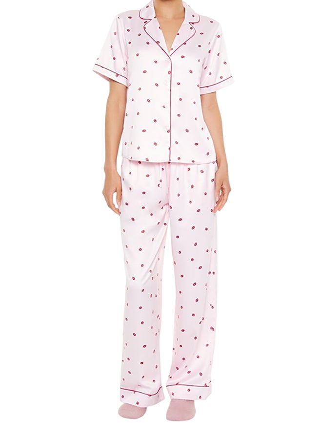 FOREVER 21 Lipstick Kiss Pajama Set  - Image 1