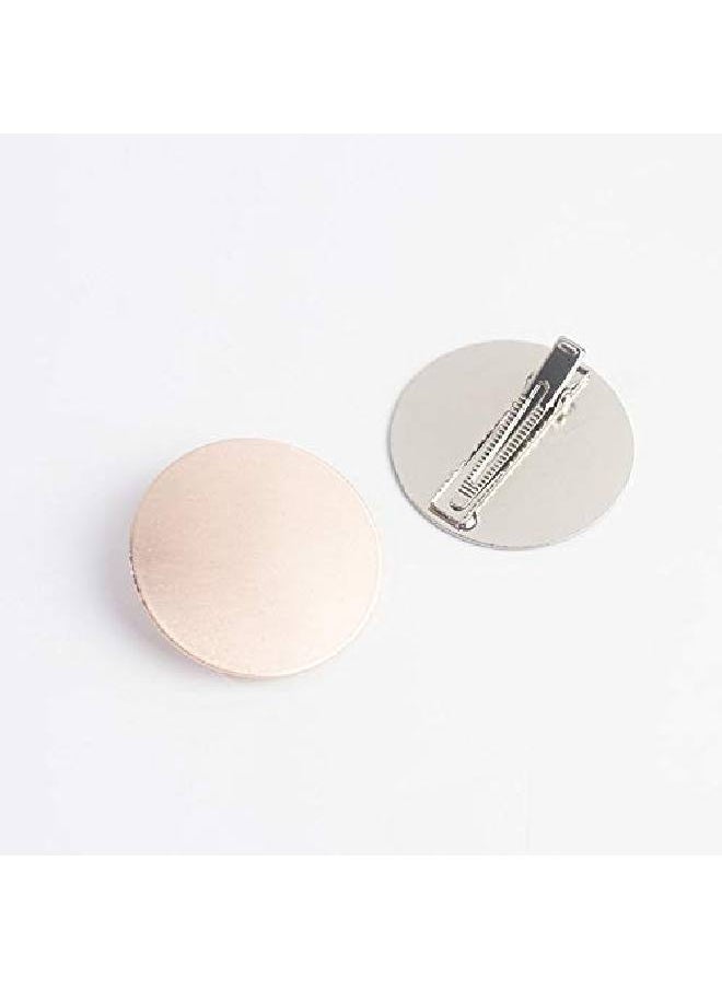 Suoirblss 3Pcs Metal Duck Bill Sectioning Clips Alligator Hair Clips Polished Vintage Punk Alloy Hair Clip For Women (Circular)  - Image 3
