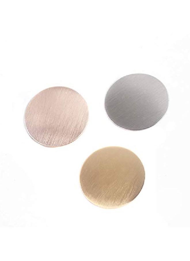 Suoirblss 3Pcs Metal Duck Bill Sectioning Clips Alligator Hair Clips Polished Vintage Punk Alloy Hair Clip For Women (Circular)  - Image 1