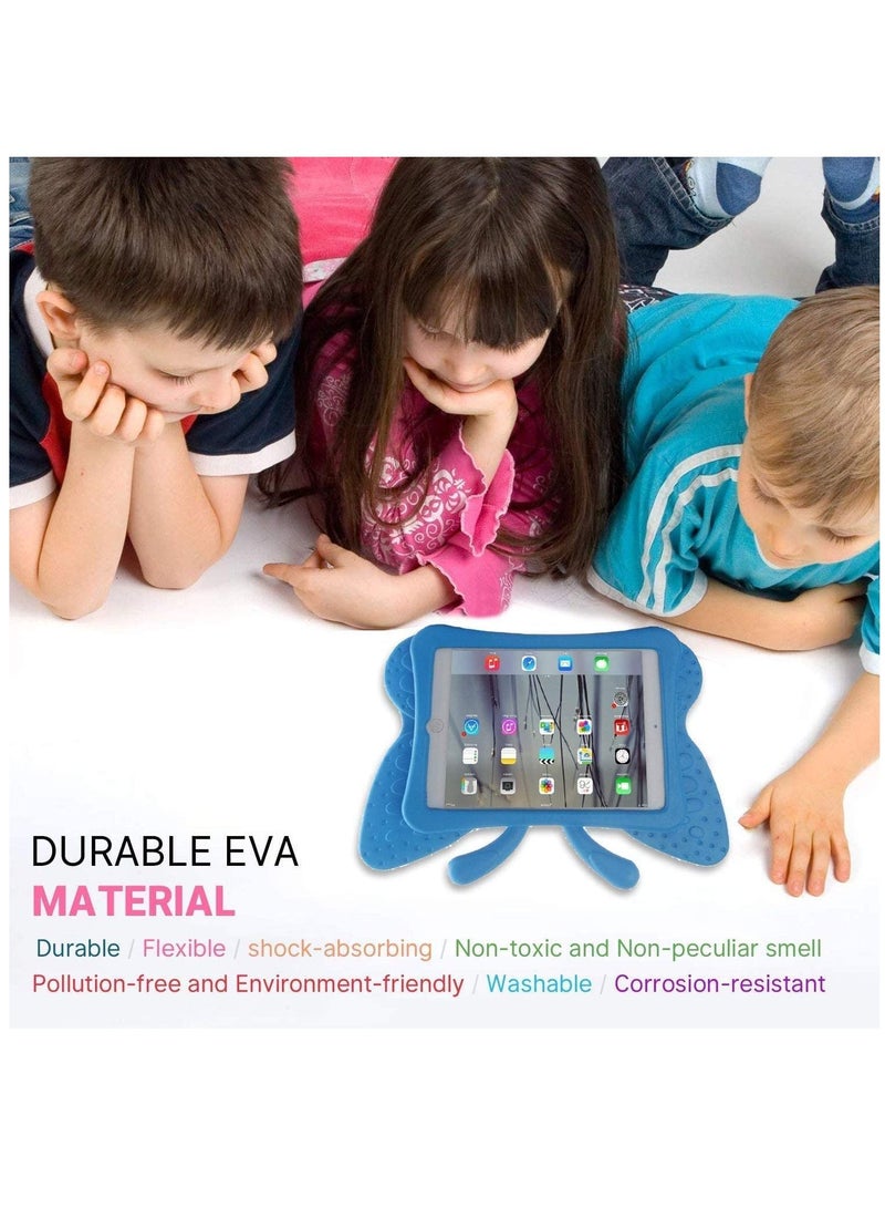 iPad 10.2 Inch Case for Kids(2021/2020/2019 Model,9/8/7 Generation), Shockproof Kickstand Butterfly Cover Non-Toxic EVA Foam Wings Kid-Proof Rugged Bumper Boy Girl Gift for iPad 10.2 - Image 2