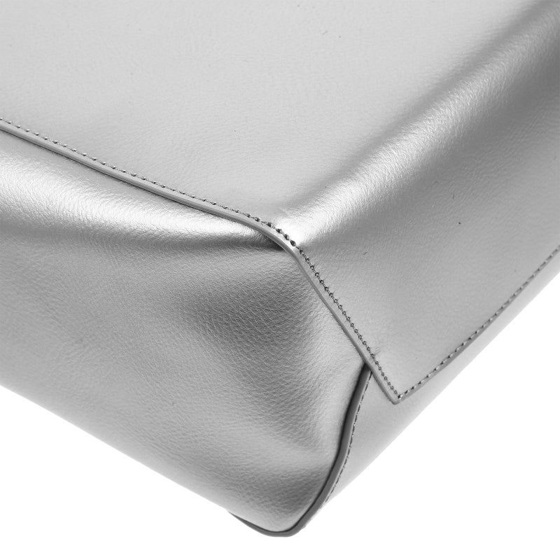 Women's Casual Handbag Large Tote Bag Split Leather Shoulder Bag with a Small Cosmetic Bag ( Gray) - Image 2