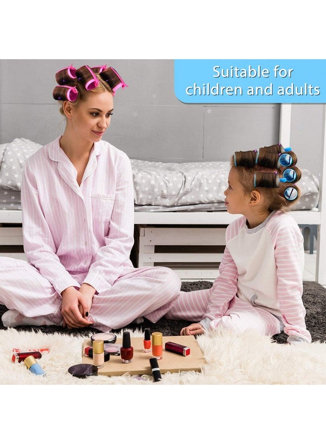 WILLBOND 141 Pieces Hair Rollers Set Include 60 Plastic Hair Rollers (Multicolor,6 Size) - Image 5