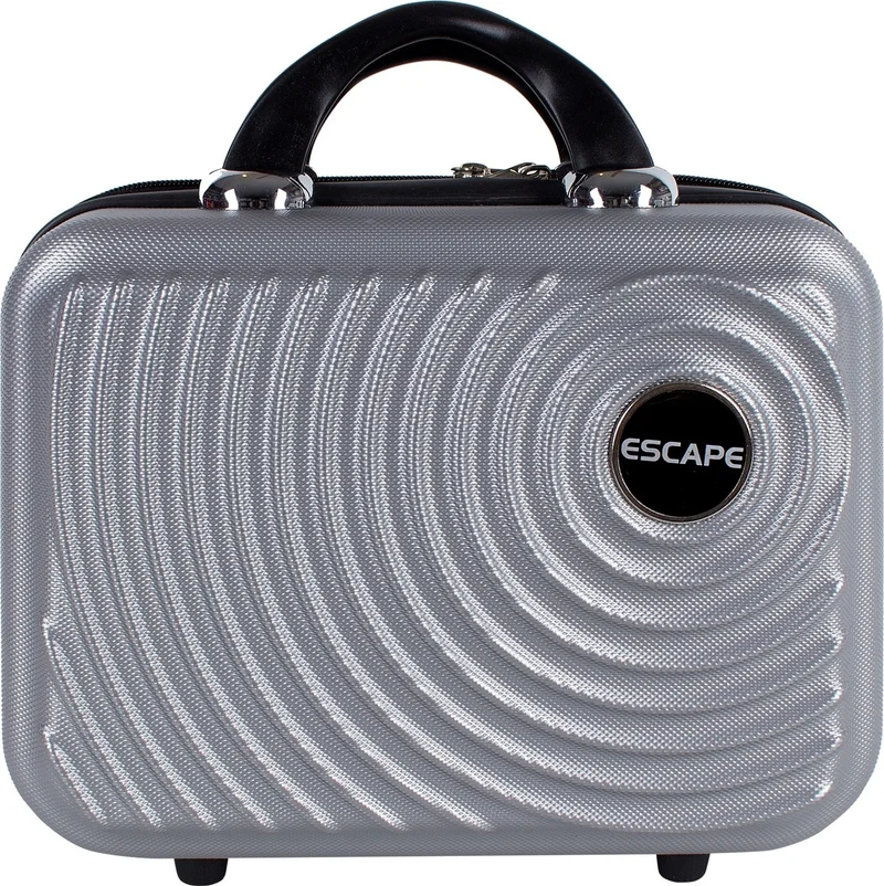ESCAPE 1 Abs Makeup Bag Hand Luggage Travel Bag Silver