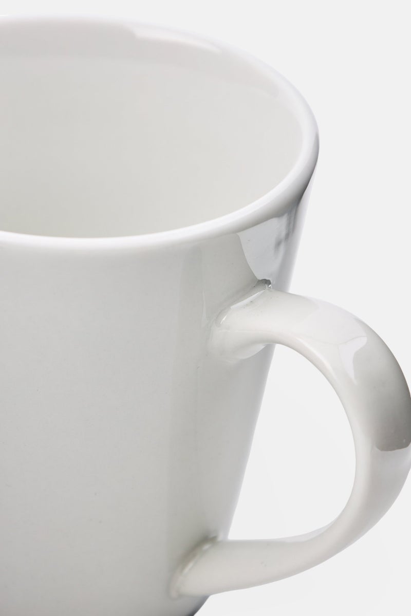 Gibson Home Ceramic Coffee Cup 380ml, White - Image 3