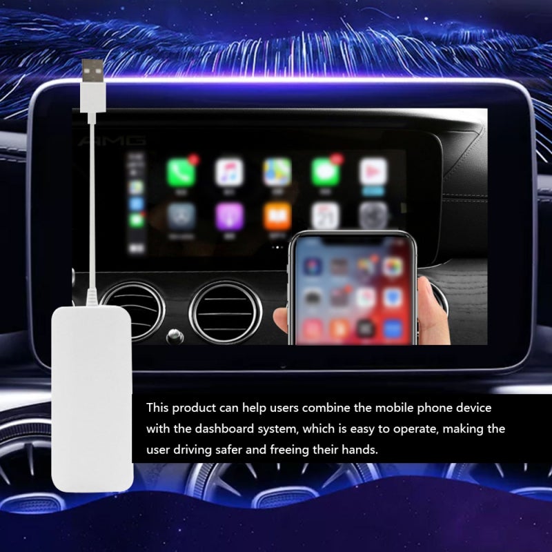 حوامل USB Carplay Dongle (من الأسلكي إلى اللاسلكي) / صندوق وحدة Carplay / وحدة 5G Bluetooth وواي فاي متوافقة مع سيارات Carplay المصنعة بالفعل - Image 2