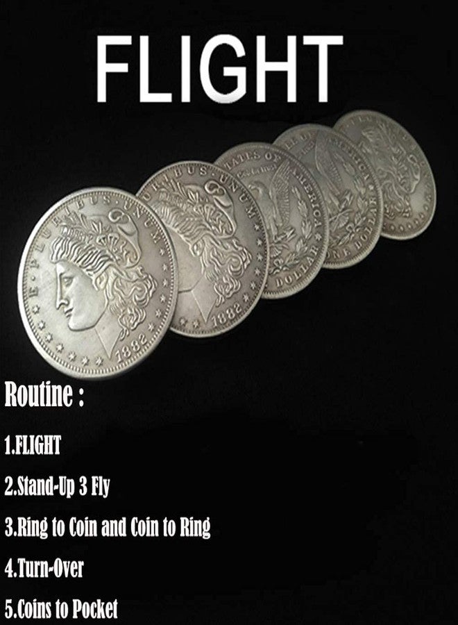 blue-ther Flight Magic Tricks Production Transposition Vanishing Coin Magic Magician Accessories Close Up Illusions Props Gimmick Coin Routine - Image 2
