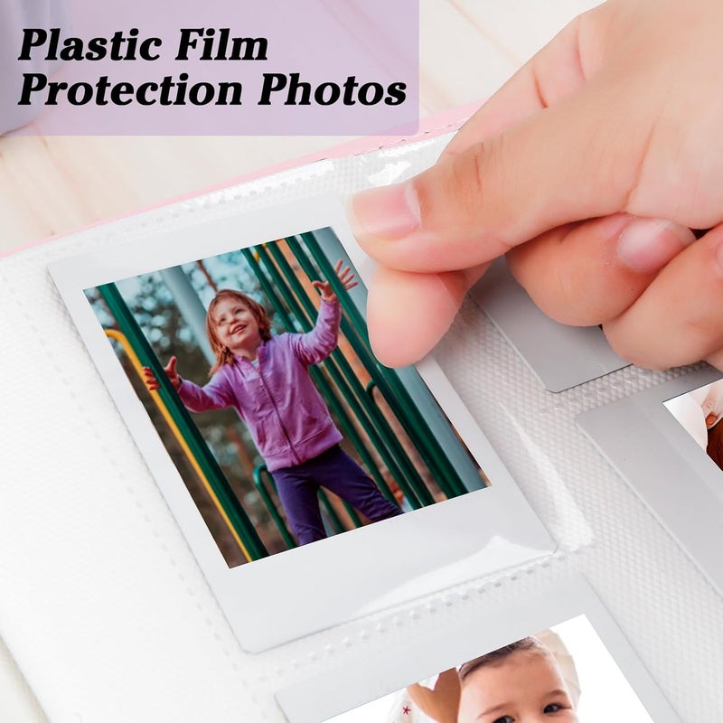 Ruibytree 360 Pockets Mini Photo Album for Fujifilm Instax Mini 12 11 9 40 99 90 8 7 Evo LiPlay,Compatible with Polaroid Snap/PIC-300/Z2300 Cameras & Zip Instant Printer, Kodak 2X3 Film (Magic purple) - Image 4