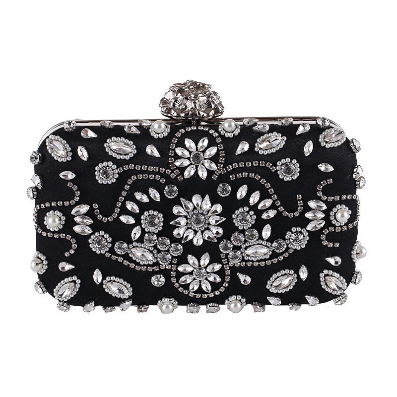 Dinner Clutch Beaded Beaded Women'S Bag Satin General Bag Fashion Celebrity Party Bag 7417-18 - Image 2