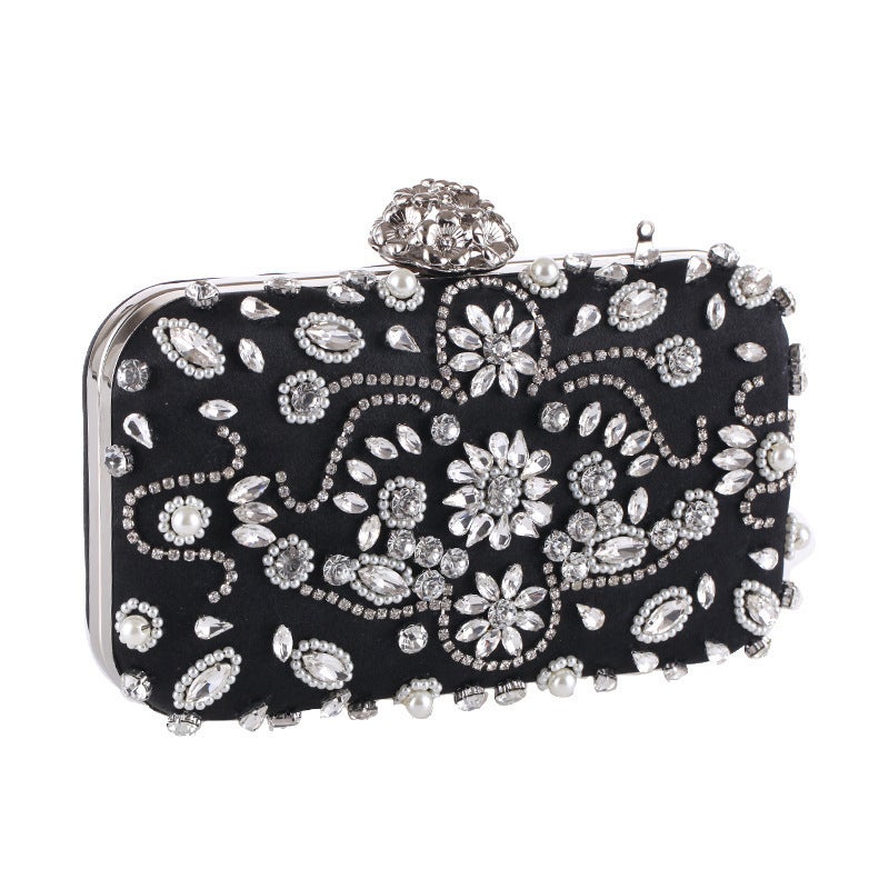 Dinner Clutch Beaded Beaded Women'S Bag Satin General Bag Fashion Celebrity Party Bag 7417-18 - Image 4