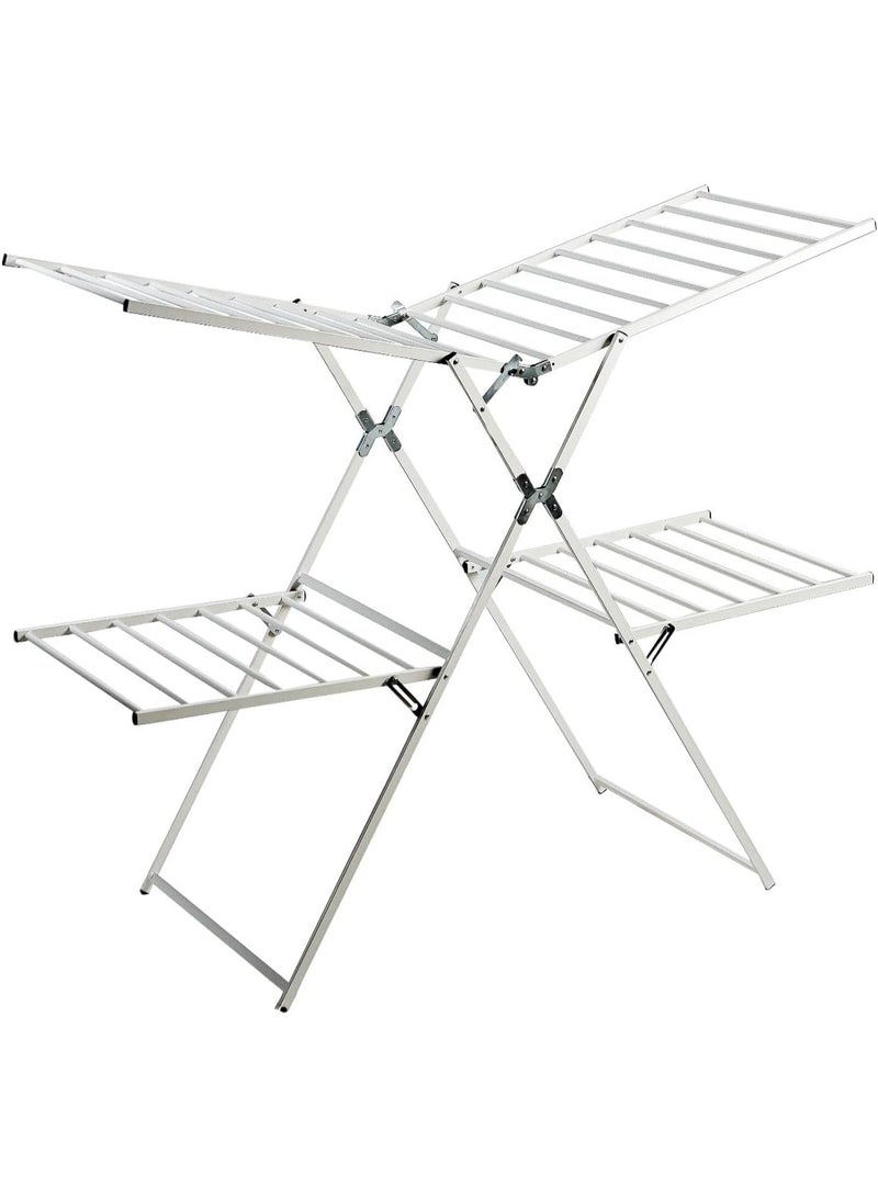 hail Metal Clothes Drying Rack – 2 Tiers – Stylish - Durable Laundry Stand - Image 1