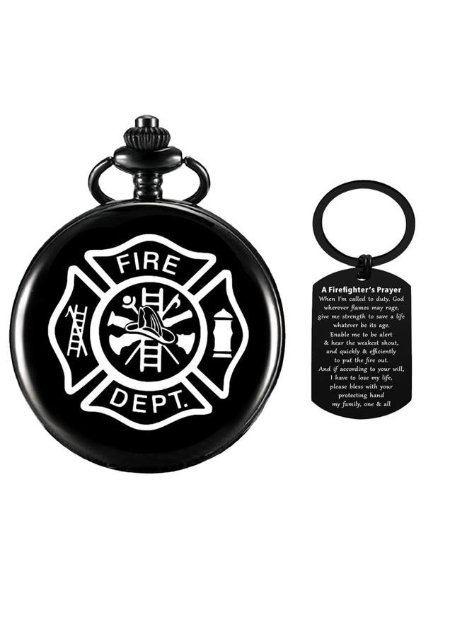 Jofanvin Gifts for Firefighter,Pocket Watch for Firefighter with ChanllengCoin,Best Firefighter Gifts,Great Christmas Gifts - Image 1