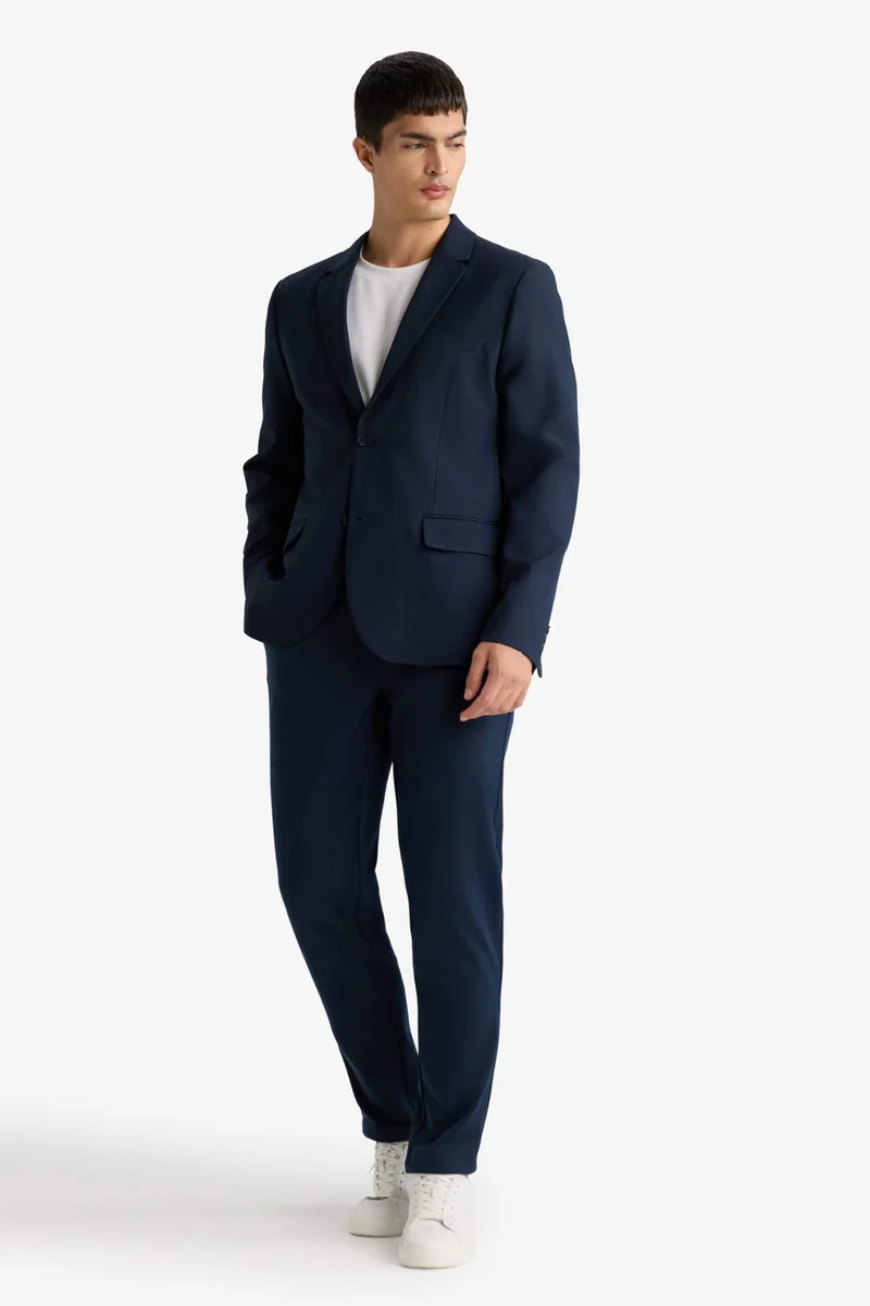 ديفاكتو Slim Fit Twill Blazer