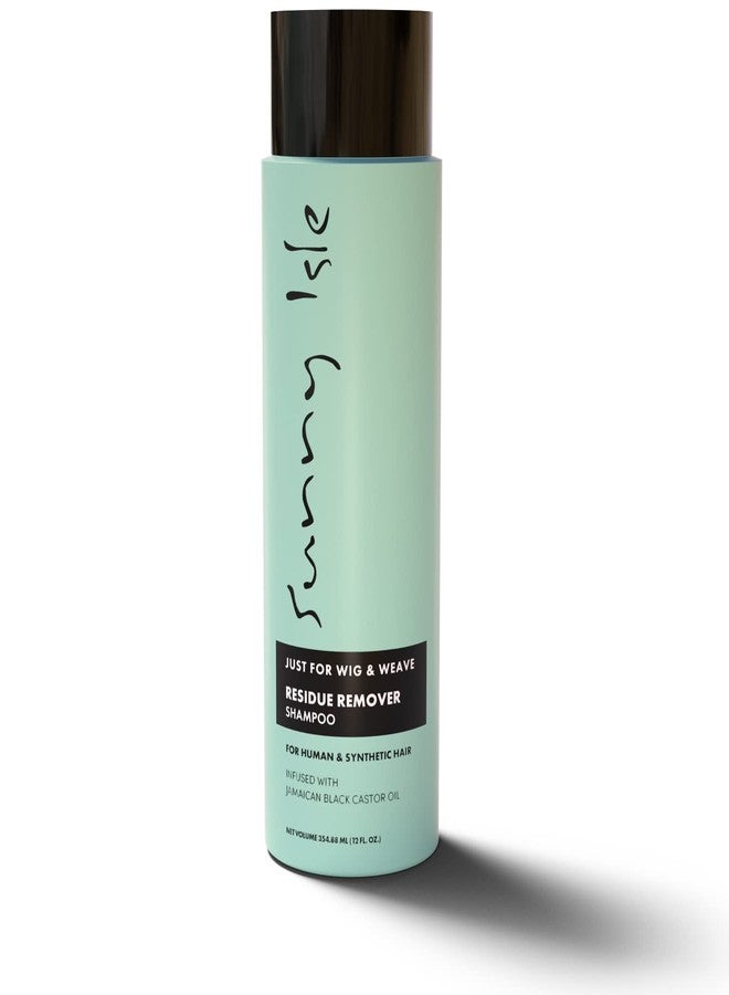 Sunny Isle Just for Wig, Weave, Braid, & Extensions Residue Remover Shampoo 12oz | For Synthetic & Natural Hair | Aloe Vera, Tea Tree, Borago Seed & Jamaican Black Castor Oils | Sulfate Free - Image 1
