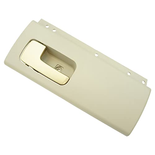 TRQ مجموعة مقابض الأبواب الداخلية الخلفية اليسرى واليمنى باللون البيج والذهبي لسيارة لينكولن تاون كار - Image 3