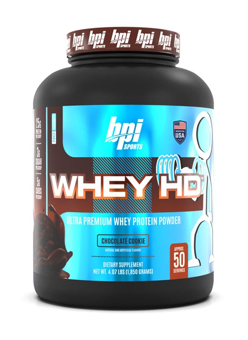 BPI SPORTS - Protein Whey HD Supports Building Lean Muscle Mass - Chocolate Cookie - (4 lb) - Image 1