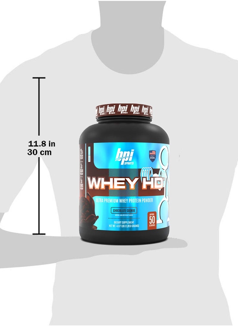BPI SPORTS - Protein Whey HD Supports Building Lean Muscle Mass - Chocolate Cookie - (4 lb) - Image 1