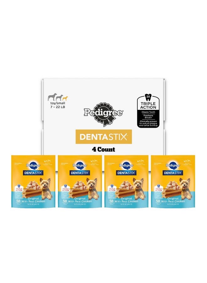 Pedigree Pedigree DENTASTIX Toy/Small Dog Dental Treats Original Flavor Dental Bones, 56 oz. Multipack (232 Treats)  - Image 1