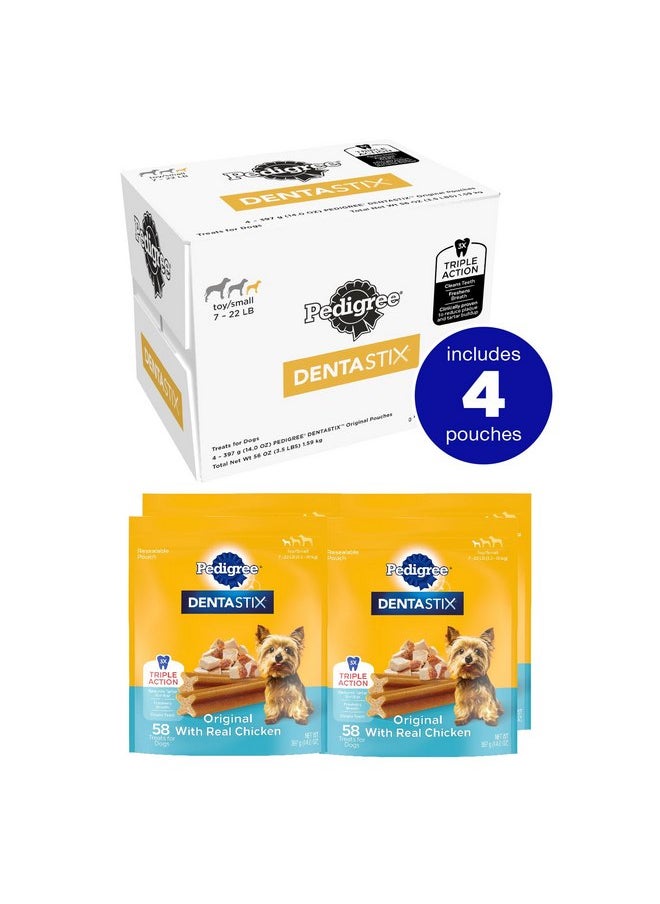 Pedigree Pedigree DENTASTIX Toy/Small Dog Dental Treats Original Flavor Dental Bones, 56 oz. Multipack (232 Treats)  - Image 2