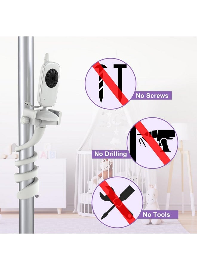Hellobaby HelloBaby Baby Monitor Stand, Compatible with HB30, HB32 and Most Light-Weight Type Baby Cameras, Suitable for Smartphone, Baby Monitor Mount, Universal Baby Camera Holder, Suitable for a Baby Crib  - Image 3