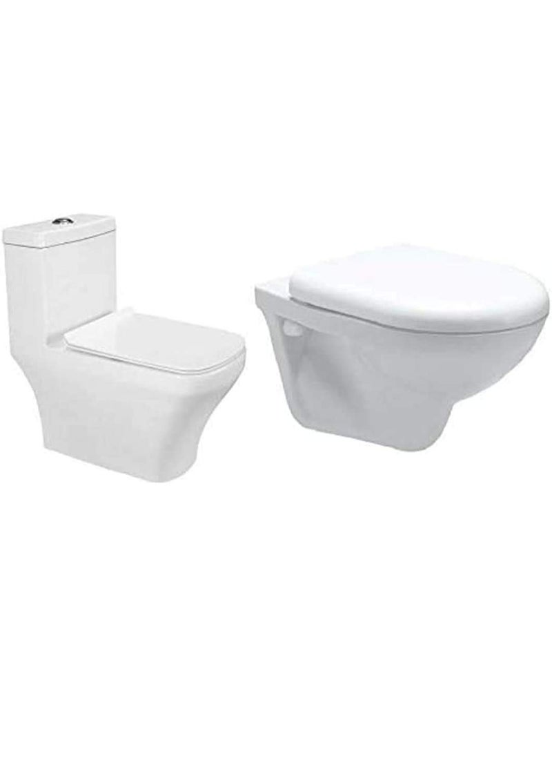 BATH GURU Plastic Toilet Seat Cover Screw Hinges for One Piece Toilets Seat Covers Repair Kit (One Pair) (55 MM X 23 MM) - Image 4