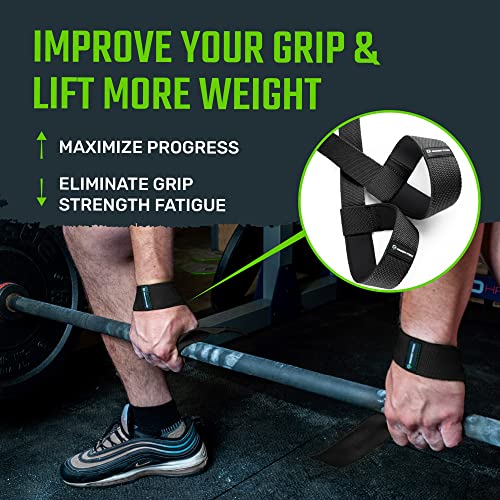 Gradient Fitness Lifting Straps | Wrist Straps for Weightlifting,Deadlift Straps,Lifting Straps for weightlifting,Straps for weight lifting,Weight Lifting Straps for Men/Women, Gym Lifting Grips (B) - Image 4
