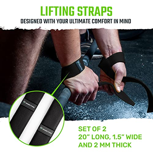 Gradient Fitness Lifting Straps | Wrist Straps for Weightlifting,Deadlift Straps,Lifting Straps for weightlifting,Straps for weight lifting,Weight Lifting Straps for Men/Women, Gym Lifting Grips (B) - Image 2