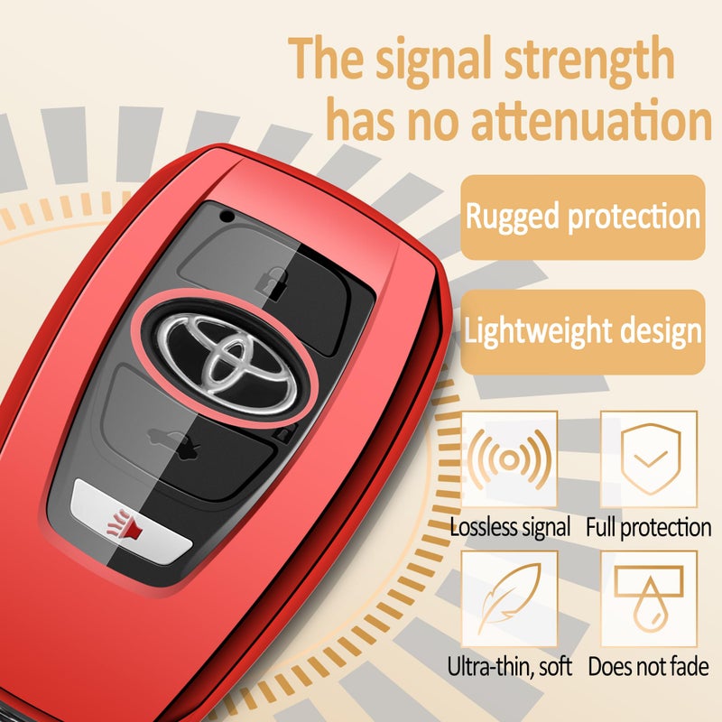 Tengare Car Key Fob Cover for Toyota GR86 Key Case Protector Holder 2022 2023 2024 2025 2026 GR 86 Accessories - Image 5
