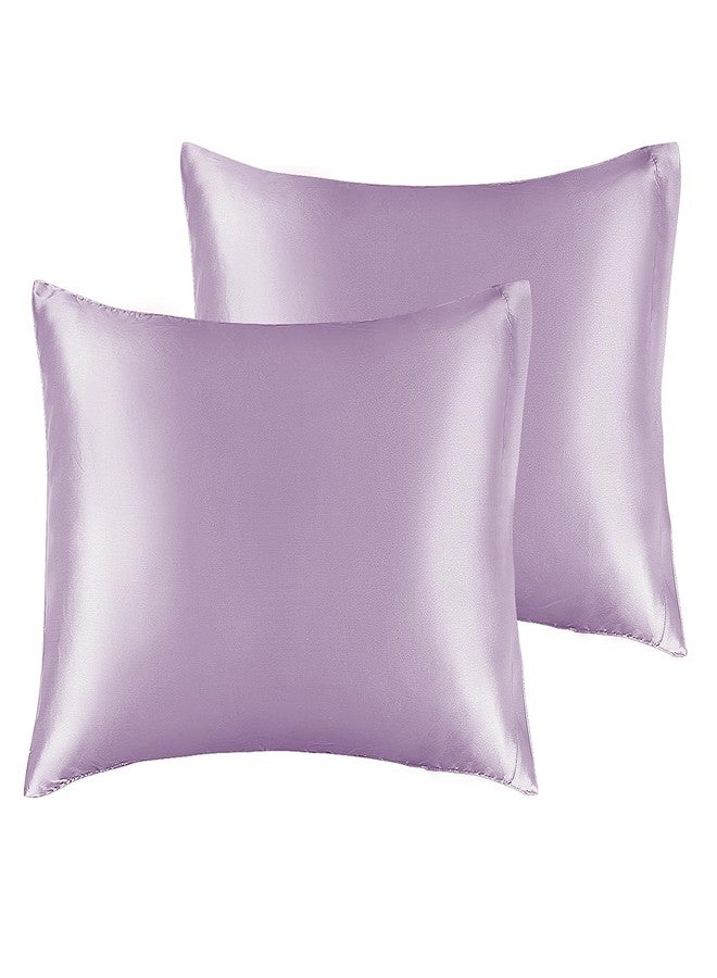 BEDELITE Satin Pillowcase for Hair and Skin, Super Soft and Cooling Similar to Silk Pillow Cases 2 Pack with Envelope Closure, Gift for Women Men(13"x18" Toddler Size, Lavender) - Image 1