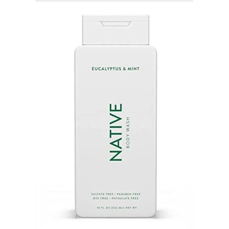 Native Body Wash - Eucalyptus & Mint - 11.5 oz (340ml), Hydrating