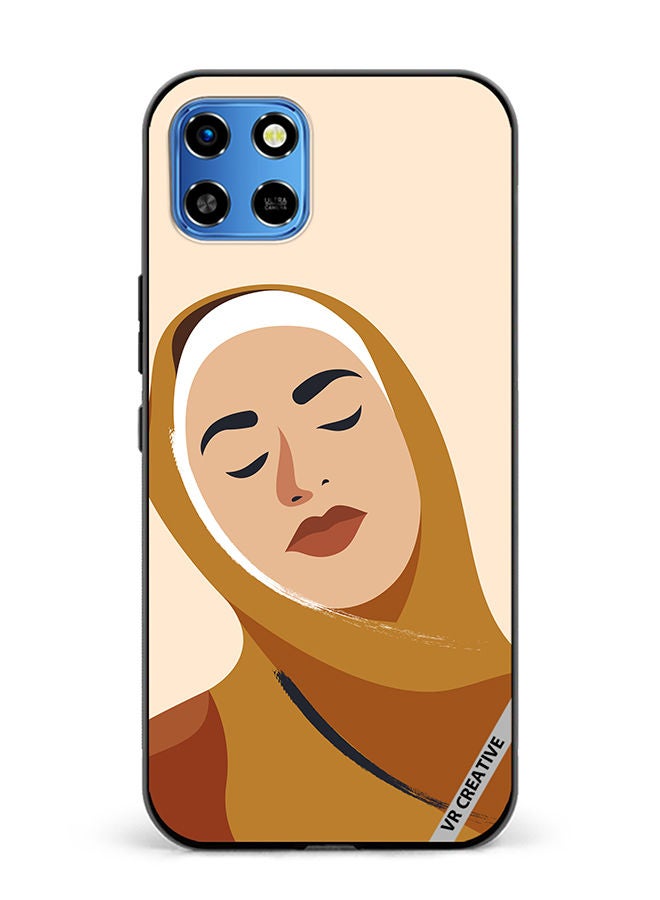 VR CREATIVE Protective Case Cover For Infinix Smart 6 HD Cartoon Woman Shape Design Multicolour - Image 1