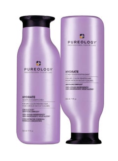 PUREOLOGY Pureology Hydrate Moisturizing Shampoo and Conditioner Set | Softens and Deeply Hydrates Dry Hair | For Medium to Thick Color Treated Hair | Sulfate-Free | Vegan  - Image 1