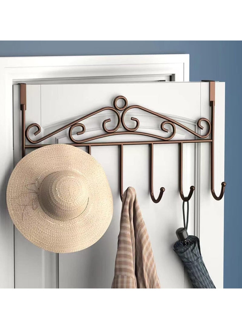 6 Hook Door Hanger (Brown) - Image 1