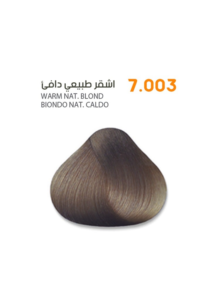 SAVOO Hair Color Cream #7.003 Warm Natural Blond – Permanent Hair Dye with Oil Plex & Botanical Extracts | 100ml | Medium Blonde with Soft Golden Warmth | 100% Grey Coverage - Image 1