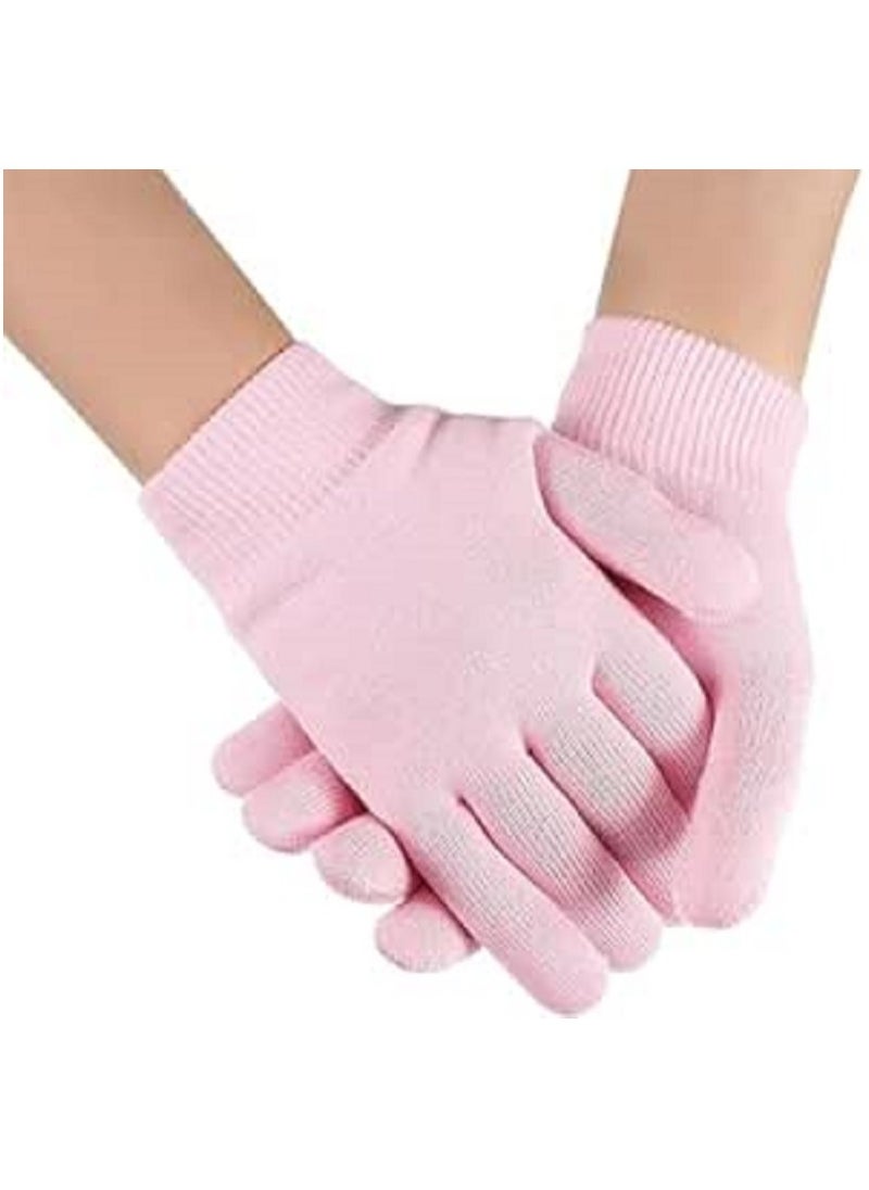 Generic Moisturizing Gloves - Soft Silicone Gloves for Dry Cracked Skin - Moisturizing Silicone Gloves for Women and Hand Care - Pink  - Image 3