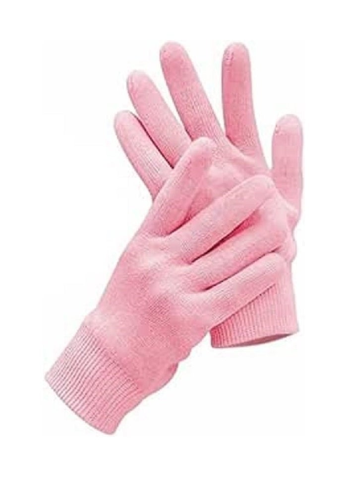 Generic Moisturizing Gloves - Soft Silicone Gloves for Dry Cracked Skin - Moisturizing Silicone Gloves for Women and Hand Care - Pink  - Image 1