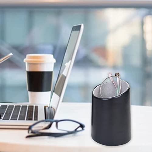 Baitaihem Eyeglasses Holder Stand Protective Glasses Holder For Desks Or Nightstands Pack of 2（Black&Brown） - Image 2
