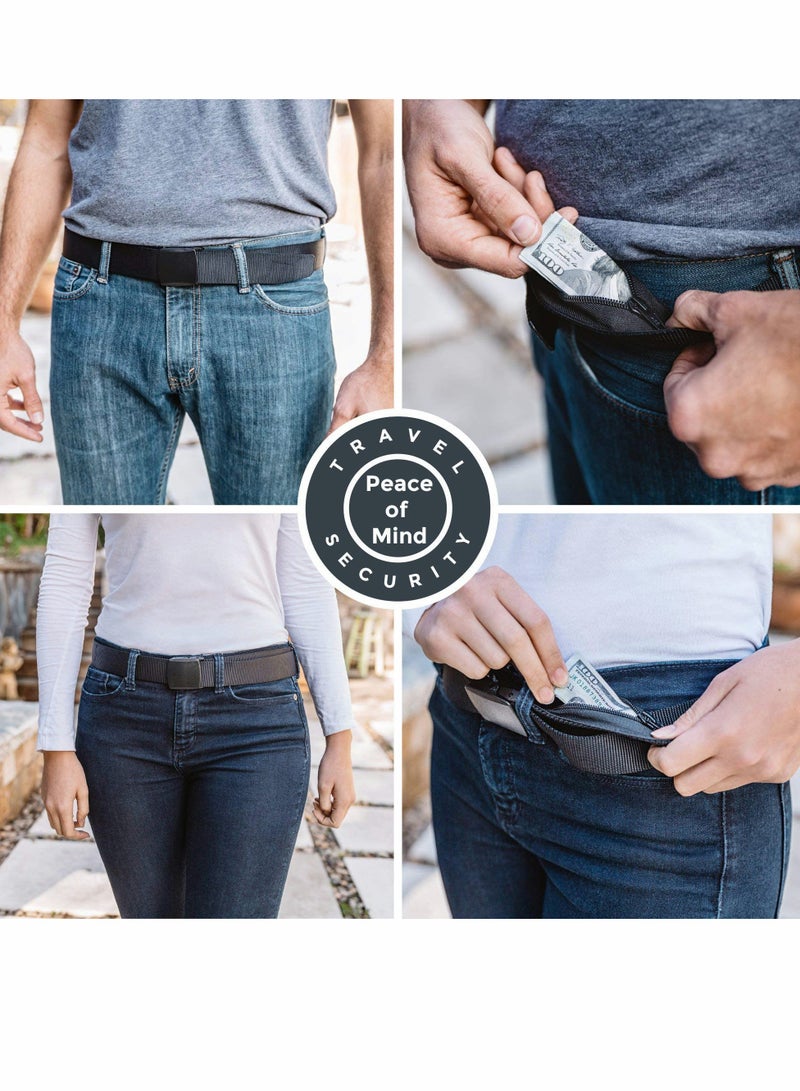 Travel Security Belt for Men with Hidden Money Pocket - Image 4