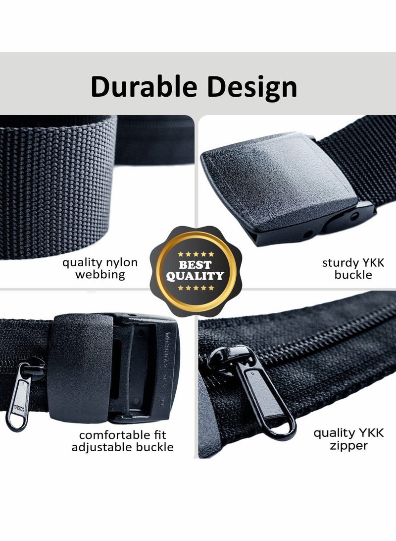 Travel Security Belt for Men with Hidden Money Pocket - Image 3