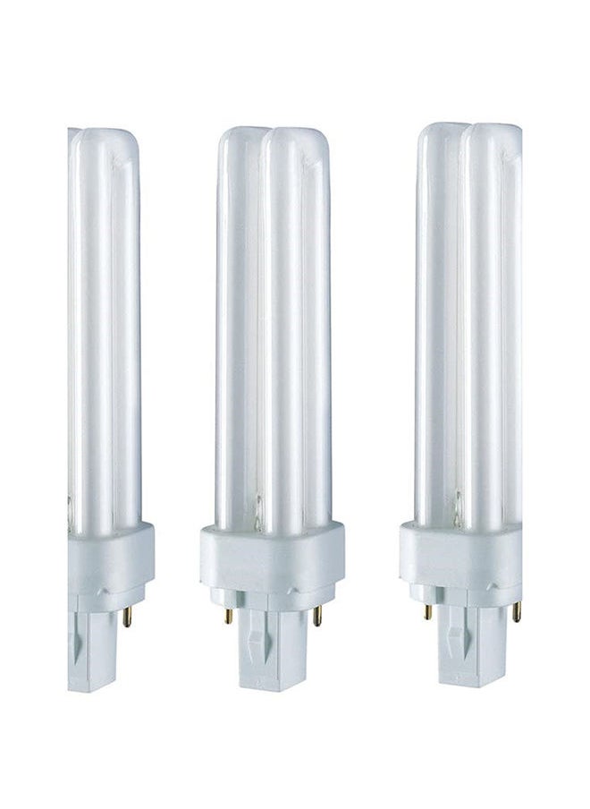 Osram 3 قطع ديولكس D 26 واط مصباح فلورسنت 2 دبوس CFL لمبة بيضاء دافئة  - Image 1