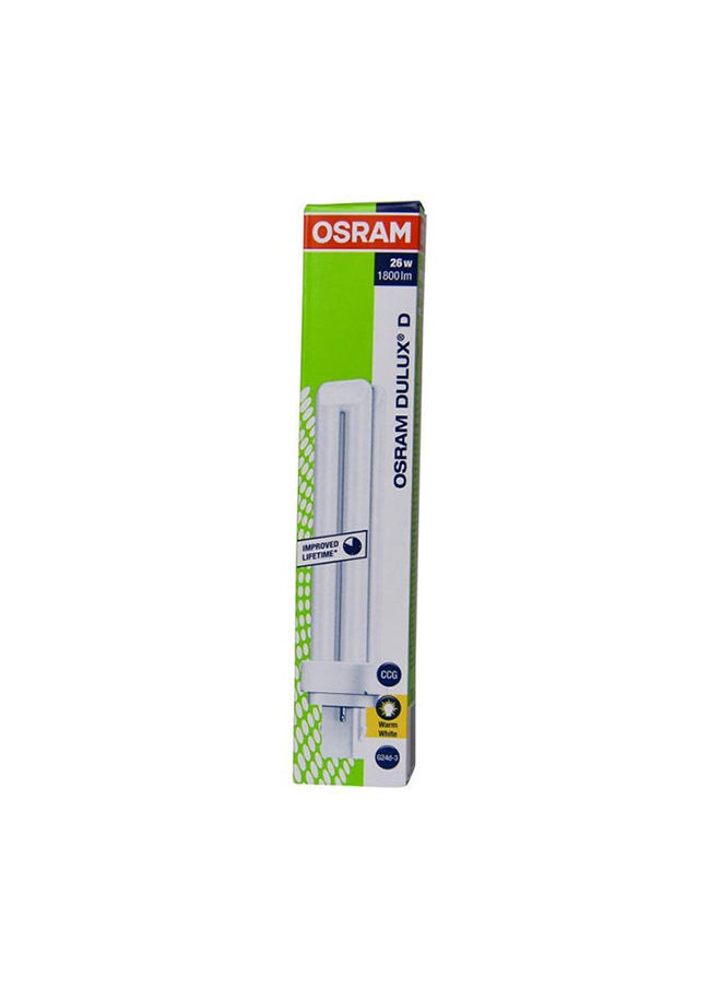 Osram 3 قطع ديولكس D 26 واط مصباح فلورسنت 2 دبوس CFL لمبة بيضاء دافئة  - Image 2
