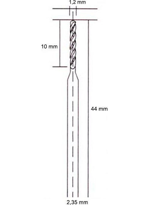 TiTi 5341 Hss Drill Bit 0.4 mm For Hobby Engraving Machines  - Image 2