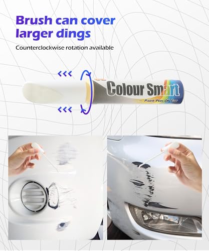 SCUARI Touch Up Paint Pen,Car Paint Pen,Car Paint Scratch Repair,Car Accessories Car Scratch Remover Pen,Car Touch Up Paint,Car Paint Scratch Repair,Paint Pen for Cars Paint Scratch Repair (White) - Image 3